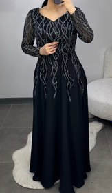 تصویر لباس مجلسی و شب ماکسی مدل پرنسا Dress and long night