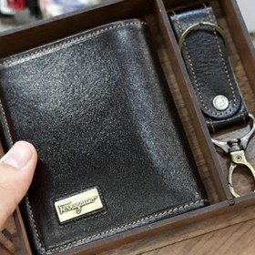 تصویر کیف جیبی مردانه و دسته کلید چرم mans bag