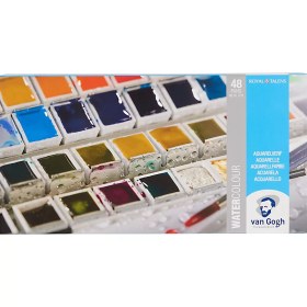 تصویر آبرنگ ونگوگ 48 رنگ فلزی 