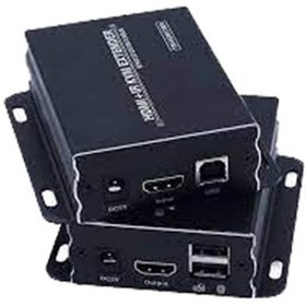 تصویر اکستندر کی وی ام HDMI و USB لایم استون مدل LS-HKE200 پشتیبانی تا 120 متر LimeStone LS-HKE200 120m HDMI and USB KVM Extender