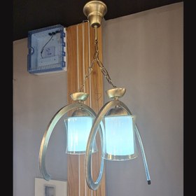 تصویر چراغ آویز چشمه نور کد H2652/2 ظرفیت ۲ شعله 