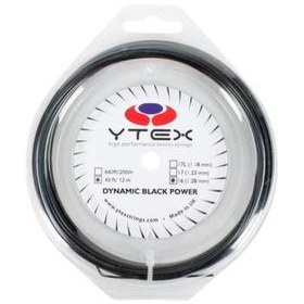 تصویر زه راکت تنيس واي تکس مدل 16 Dynamic Black Power ا YTEX Dynamic Black Power 16 Tennis Racket String YTEX Dynamic Black Power 16 Tennis Racket String