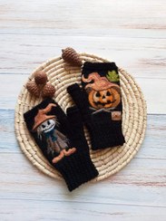 تصویر دستکش نیمه " هالووین" 