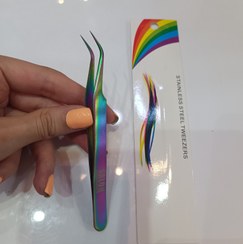 تصویر انبر اکستنشن مژه سالن مدل 003 salon tweezers