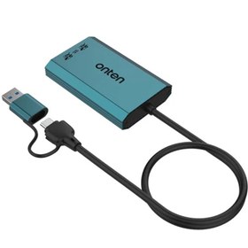 تصویر رم ریدر USB 3.2 Gen 1/USB-C اونتن مدل OTN-P5 با دو درگاه حافظه SD 