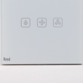 تصویر کلید لمسی کولر ابی Royal -سفید 