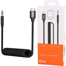 تصویر کابل تبدیل Type-C به AUX بیوا AUX-09T طول 1 متر Biva AUX-09T Type-C To AUX 1m Cable