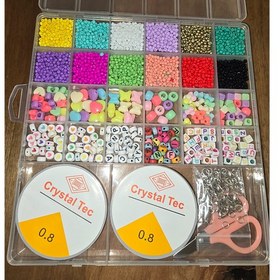 تصویر پک دستبندسازی برند crystal tec مدل بسته هنری رنگارنگ در آرساشاپ 