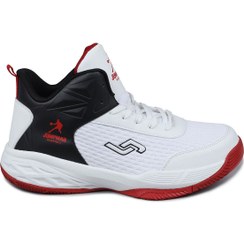 تصویر کفش ورزشی بسکتبال مردانه مدل 27986 سفید - قرمز برند jump 27986 White - Red Men's Basketball Sports Shoes