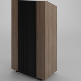 تصویر تریبون دکو سرو، مدل رهنما - طول ۶۰، عرض ۴۰، ارتفاع ۱۲۰ / چوب روشن و مشکی / ام دی اف 