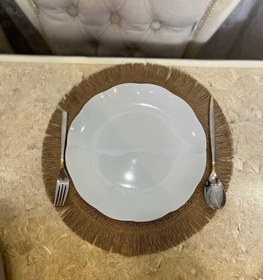 تصویر زیربشقابی حصیری 