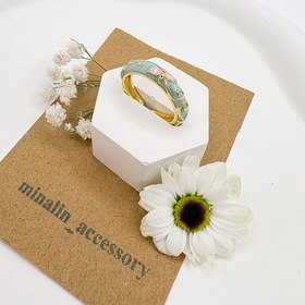 تصویر انگشتر مینا کاری 