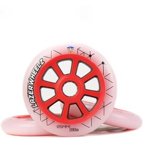 تصویر چرخ اسکیت چراغ دار فلایینگ ایگل مدل Flying Eagle Lazer Wheel 125mm LED 