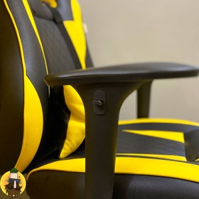 تصویر صندلی گیمینگ بامو زرد Gaming Chair Bamo Yellow 