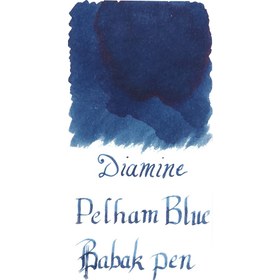 تصویر جوهر خودنویس دیامین آبی پلام DIAMINE INK Pelham Blue 