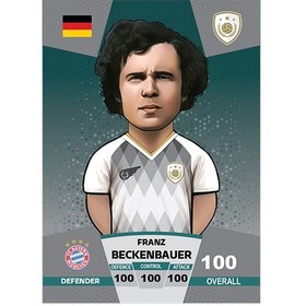 تصویر کارت فوتبالی کیمدی فرانز بکنبائر سری پریمیوم توپ طلا - 2024 Franz Beckenbauer