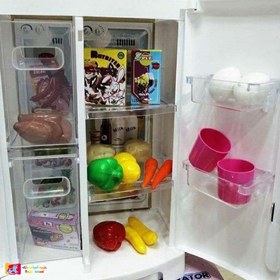 تصویر اسباب بازی یخچال بزرگ ساید بای ساید Side by side big fridge toy