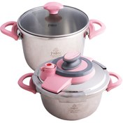 تصویر زودپز دوقلو فالز کد 3809 4 و 6 لیتر مبلمونسرا مدل 201171 