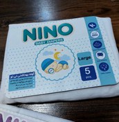 تصویر کهنه بهداشتی نوزاد ۵ عددی (پارچه تنظیف) nino - بزرگ 