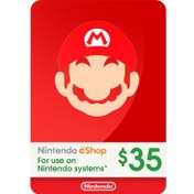 تصویر گیفت گارت 35 دلاری آمریکا Nintendo Nintendo giftcard