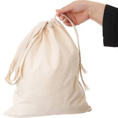 تصویر کیسه پارچه ای متقال، بسته ۵عددی دسته دار و بدون دسته در سایزبندی موجود است