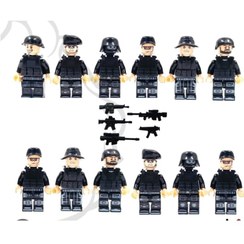 تصویر لگو مینی فیگور ۱۲عددی پلیس 