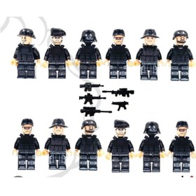 تصویر لگو مینی فیگور ۱۲عددی پلیس 
