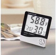تصویر دماسنج و رطوبت سنج HTC1 ساعت رومیزی HTC1 Temperature Clock Humidity 