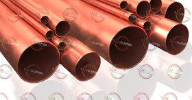 تصویر لوله مسی 5/8 اینچ شاخه - ضخامت 0.81 - L / 0.81mm ا Copper pipe Copper pipe