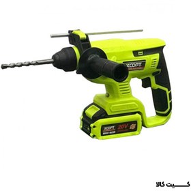 تصویر دریل بتن کن شارژی ایکس کورت موتور براشلس 4 شیار Xcort XDC07-204BL Xcort XDC07-204BL Drill 20V 4000MAH Li-ion Brushless 4800RPM 1.7J 22MM