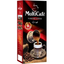 تصویر قهوه ترک مولتی کافه multicafe حجم 100 گرم multicafe turkish coffee weight 100gr