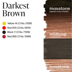 تصویر رنگ پرمابلند دارکستا براون DARKESTA BROWN 