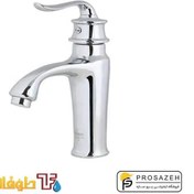 تصویر شیر روشویی طوفان فلز مدل بامبو - استاندارد / کروم Tofan Felez Pillar Faucet Bambo Model