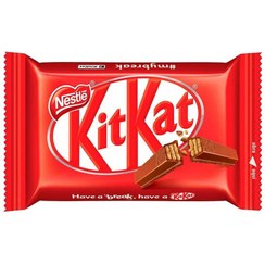 تصویر شکلات کیت کت 4انگشتی خارجی اصلی ته لنجی کارتنی Kitkat nestle