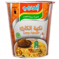 تصویر نودل اندومی لیوانی فوری با طعم ادویه کاری وزن 60 گرم Indomie Noodles