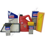 تصویر پکیج استاندارد روغن موتور بهران | پژو 206 تیپ 2 قبل از سال 85 با صافی فلزی بنزین 