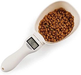 تصویر پیمانه ترازو دیجیتال غذای خشک سگ و گربه برند AM-CZW Digital Spoon Scale, Professional Digital Spoon Scale with High Accuracy and LCD Display for Measuring Pet Food