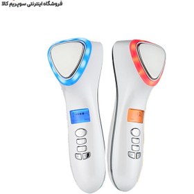 تصویر اسکوم مثلثی سرد و گرم ویبره دار همراه با نور درمانی Hot aed CooL skin care Device. D002