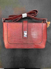 تصویر کیف دوشی زنانه مدل ۰۲۴ - زرشکی 