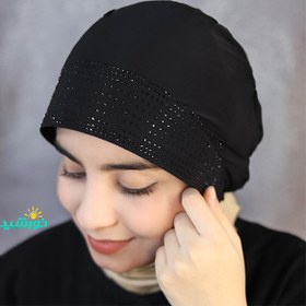 تصویر کلاه حجاب مجلسی شهرزاد کد 3507 