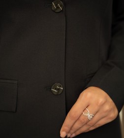 تصویر مانتو شلوار فیونا یقه انگلیسی دو دکمه 