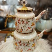 تصویر کتری قوری لعابی کاراجا ساخت ترکیه 