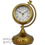 تصویر ساعت رومیزی آرتمیس مدل 2033 رنگ طلایی و نقره‌ای 