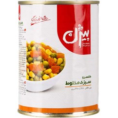 تصویر کنسرو مخلوط سبزیجات 380 گرمی بیژن 