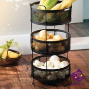 تصویر جاپيازي اروين 3ط گرد توري مشکي کاوه 476 