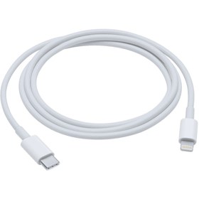 تصویر کابل تایپ سی به لایتنینگ آیفون اصلی اپل Apple USB-C To Lightning Cable 1M کابل تبدیل کابل تایپ سی لایتینگ به usb-c