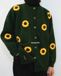 تصویر ژاکت بافتنی آفتابگردان 