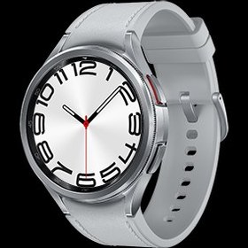 تصویر ساعت هوشمند سامسونگ مدل Galaxy Watch 6 Classic R960 47mm بند مارین نقره ای 