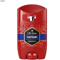 تصویر استیک دئودورانت مردانه 48 ساعته مدل captain حجم 50 میل اُلد اسپایس Old Spice Captain Deodorant Stick For Men 50ml