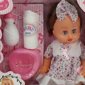 تصویر عروسک نوزاد موزیکال با لوازم جانبی 